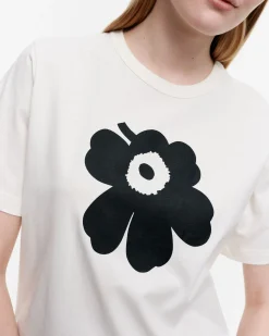 Vaatteet Marimekko Erna Relaxed Unikko Placement T-Paita