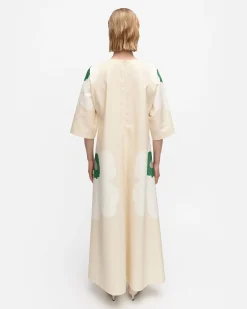 Vaatteet Marimekko Kaiku Heijastus Unikko Puuvillapellavamekko