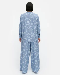 Vaatteet Marimekko Kehu Unikko Puuvillapopliinipaita