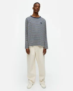 Vaatteet Marimekko Kioski Tasaraita Men Longsleeve Trikoopaita