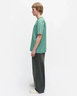 Vaatteet Marimekko Kioski Tasaraita Menu00B4S Shortsleeve T-Paita