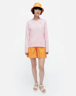 Vaatteet Marimekko Kioski Tasaraita Relaxed Longsleeve Trikoopaita