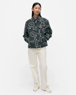 Vaatteet Marimekko Kioski Ystu00E4Vyys Pieni Piirto Unikko 2 Farkkutakki