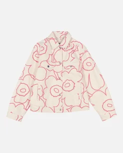 Vaatteet Marimekko Kioski Ystu00E4Vyys Pieni Piirto Unikko 2 Farkkutakki