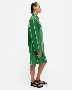 Vaatteet Marimekko Kulmat Vesi Puuvillapellavapaitatakki