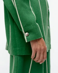 Vaatteet Marimekko Kulmat Vesi Puuvillapellavapaitatakki