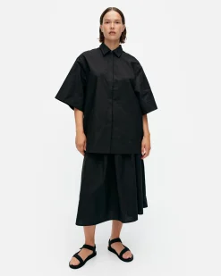 Vaatteet Marimekko Meara Mini Unikko Puuvillapopliinitunika