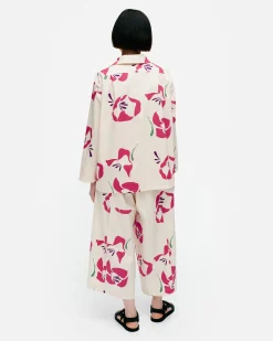 Vaatteet Marimekko Mikea Helakka Puuvillapopliinipaita