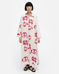 Vaatteet Marimekko Perenna Helakka Puuvillapopliinimekko