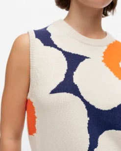 Vaatteet Marimekko Pioneeri Unikko Puuvillaneuleliivi