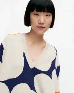 Vaatteet Marimekko Pu00E4Ivu00E4 Unikko Puuvillaneulepusero