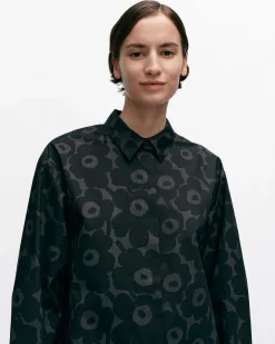 Vaatteet Marimekko Ruoste Mini Unikko Puuvillapopliinipaita